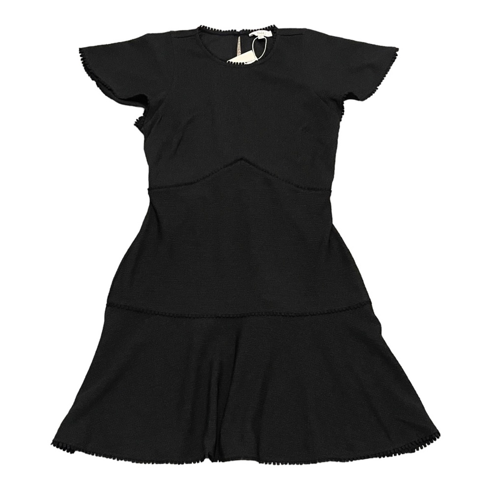 Joie Black Jewel Neck Cybele Short-Sleeve Sheath Dress Small Host Pick! New - Picture 2 of 5